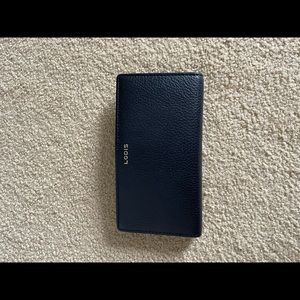 Plain black wallet
